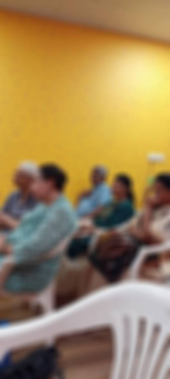 Members gathered for the Wednesday Bible study