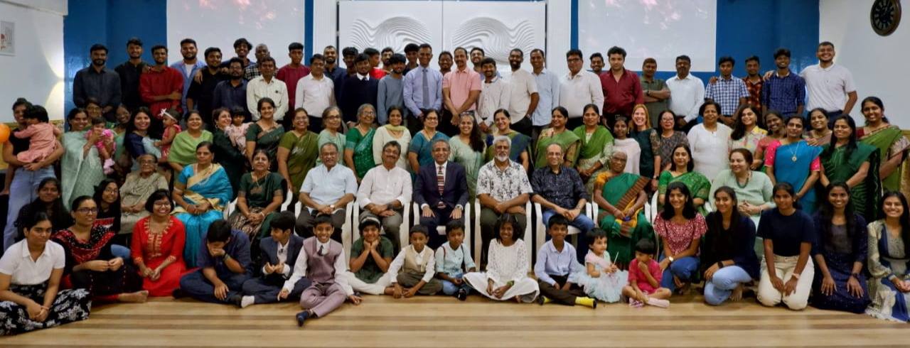 The New Life Fellowship Coimbatore church family gathered together for a group photo