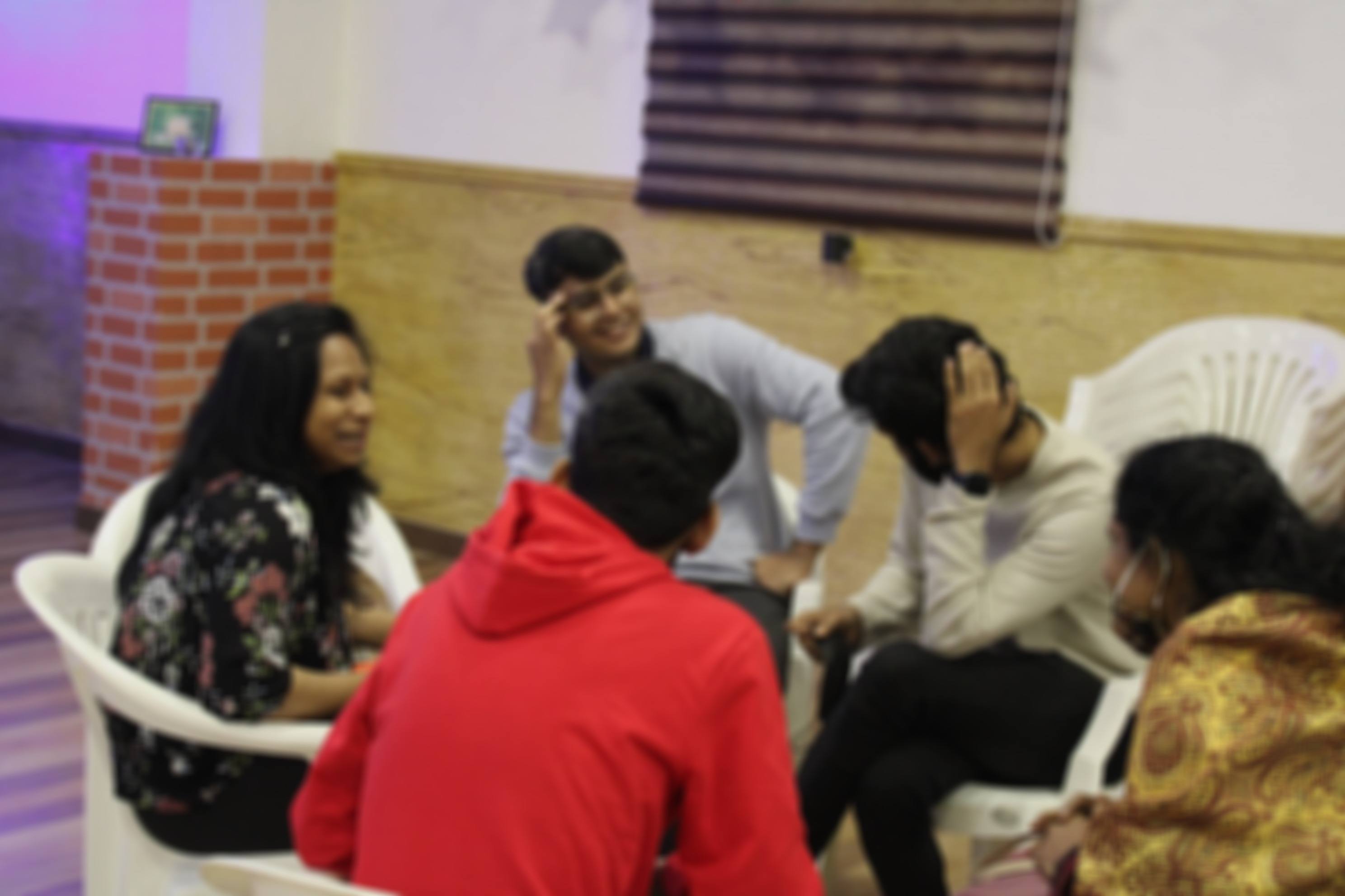 Young people at a Meet and Xchange (MAX) session